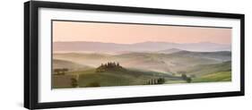 Belvedere at Dawn, Valle De Orcia, Tuscany, Italy-Nadia Isakova-Framed Photographic Print