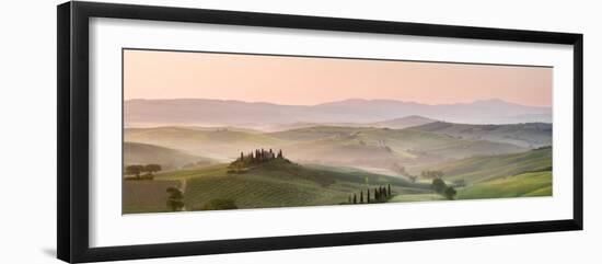 Belvedere at Dawn, Valle De Orcia, Tuscany, Italy-Nadia Isakova-Framed Photographic Print