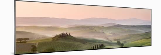Belvedere at Dawn, Valle De Orcia, Tuscany, Italy-Nadia Isakova-Mounted Photographic Print