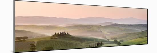 Belvedere at Dawn, Valle De Orcia, Tuscany, Italy-Nadia Isakova-Mounted Photographic Print