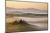 Belvedere Farm at Sunsise, Orcia Valley,Tuscany,Italy.-ClickAlps-Mounted Photographic Print