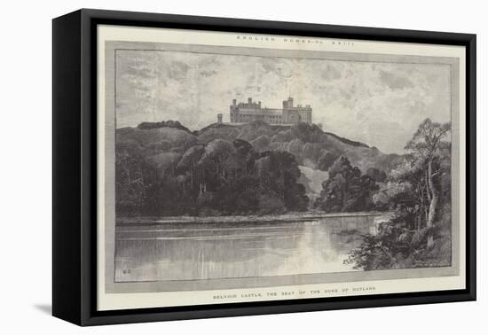 Belvoir Castle, the Seat of the Duke of Rutland-Charles Auguste Loye-Framed Stretched Canvas