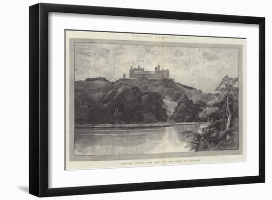 Belvoir Castle, the Seat of the Duke of Rutland-Charles Auguste Loye-Framed Giclee Print