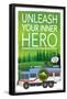 Ben 10 - Go Hero-Trends International-Framed Poster