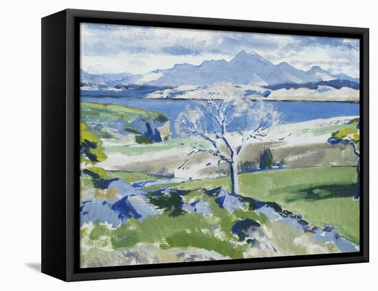 Ben Cruachan from Achnacraig, Mull-Francis Campbell Cadell-Framed Stretched Canvas