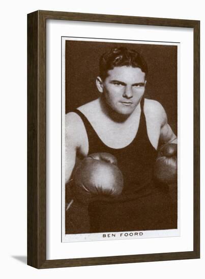 Ben Foord, South African Boxer, 1938-null-Framed Giclee Print