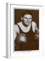 Ben Foord, South African Boxer, 1938-null-Framed Giclee Print