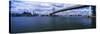 Ben Franklin Bridge across the Delaware River, Philadelphia, Pennsylvania, USA-null-Stretched Canvas