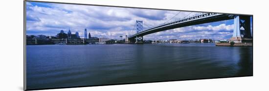 Ben Franklin Bridge across the Delaware River, Philadelphia, Pennsylvania, USA-null-Mounted Photographic Print