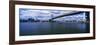 Ben Franklin Bridge across the Delaware River, Philadelphia, Pennsylvania, USA-null-Framed Photographic Print