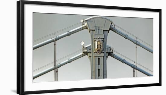 Ben Franklin Bridge Tower-Ken Bremer-Framed Giclee Print