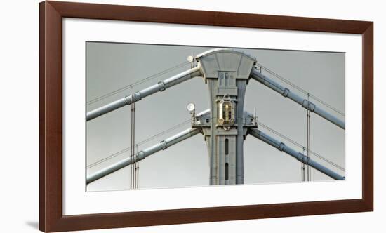 Ben Franklin Bridge Tower-Ken Bremer-Framed Giclee Print