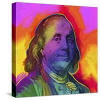 Ben Franklin Pop Art-Howie Green-Stretched Canvas