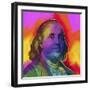 Ben Franklin Pop Art-Howie Green-Framed Giclee Print