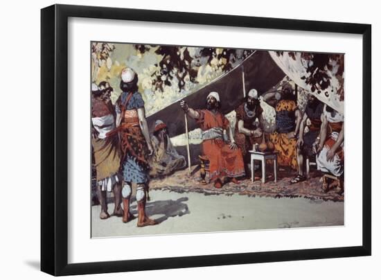 Ben-Hadad and the Kings Drinking in the Tent-James Jacques Joseph Tissot-Framed Giclee Print