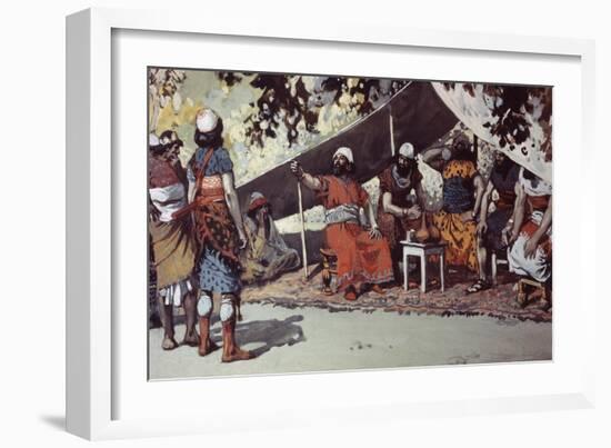 Ben-Hadad and the Kings Drinking in the Tent-James Jacques Joseph Tissot-Framed Giclee Print