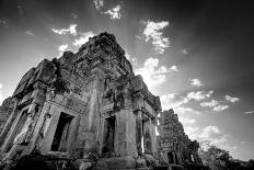 Cambodian Temple Ruins under Blue Sky Background-Ben Heys-Photographic Print