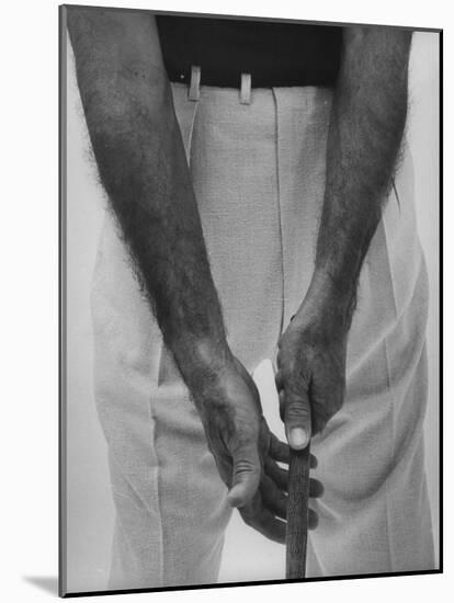 Ben Hogan, Close Up of Hands Grasping Club-Yale Joel-Mounted Photographic Print