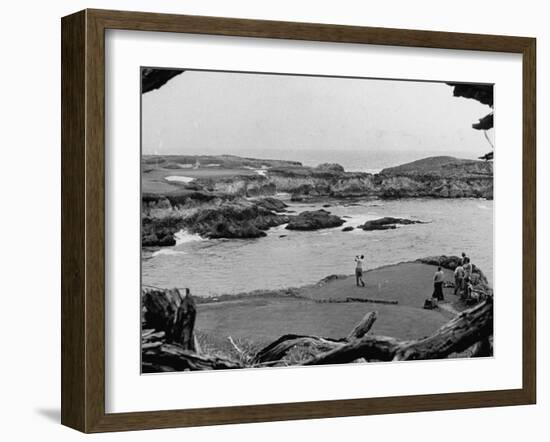 Ben Hogan Day for Club Members at Cypress Point Golf Course-null-Framed Photographic Print