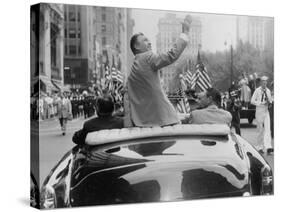Ben Hogan Honored in a Ticker-Tape Parade in New York City-null-Stretched Canvas
