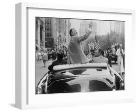 Ben Hogan Honored in a Ticker-Tape Parade in New York City-null-Framed Photo