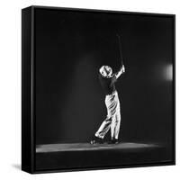 Ben Hogan, Posed in Action Swinging Club-Yale Joel-Framed Stretched Canvas