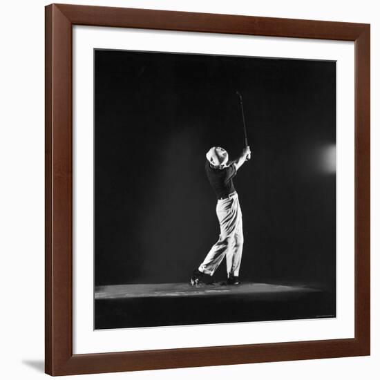 Ben Hogan, Posed in Action Swinging Club-Yale Joel-Framed Premium Photographic Print