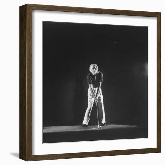 Ben Hogan, Posed in Action Swinging Club-Yale Joel-Framed Premium Photographic Print