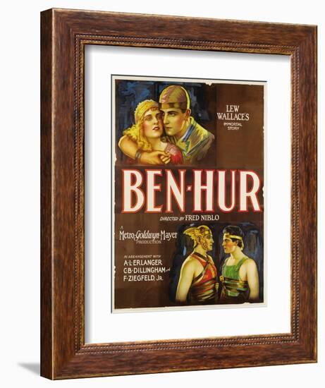 Ben-hur, 1925, "Ben-hur: a Tale of the Christ" Directed by Fred Niblo-null-Framed Giclee Print