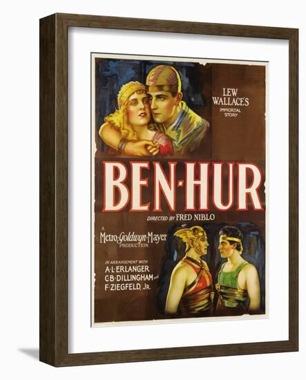 Ben-hur, 1925, "Ben-hur: a Tale of the Christ" Directed by Fred Niblo-null-Framed Giclee Print