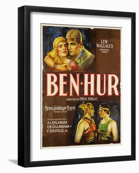 Ben-hur, 1925, "Ben-hur: a Tale of the Christ" Directed by Fred Niblo-null-Framed Giclee Print