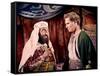 BEN-HUR, 1959 directed by WILLIAM WYLER Hugh Griffith and Charlton Heston (photo)-null-Framed Stretched Canvas