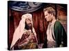 BEN-HUR, 1959 directed by WILLIAM WYLER Hugh Griffith and Charlton Heston (photo)-null-Stretched Canvas