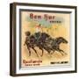 Ben Hur Brand - Redlands, California - Citrus Crate Label-Lantern Press-Framed Art Print