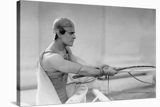 Ben Hur by Fred Niblo with Ramon Novarro, 1925 (b/w photo)-null-Stretched Canvas