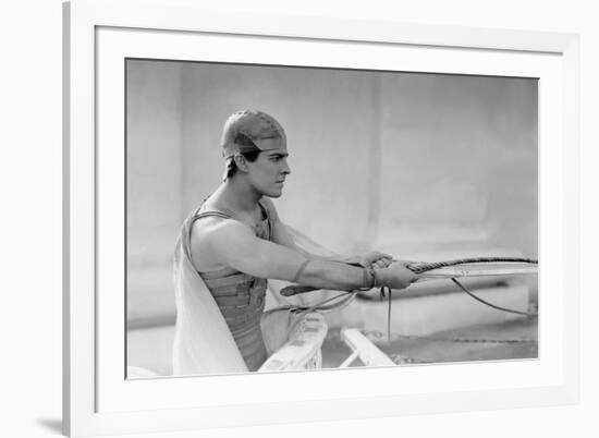 Ben Hur by Fred Niblo with Ramon Novarro, 1925 (b/w photo)-null-Framed Photo