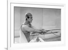 Ben Hur by Fred Niblo with Ramon Novarro, 1925 (b/w photo)-null-Framed Photo