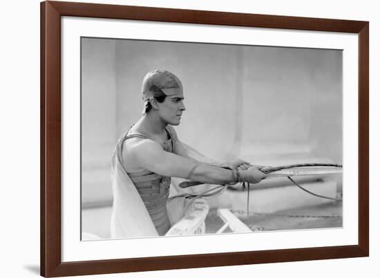 Ben Hur by Fred Niblo with Ramon Novarro, 1925 (b/w photo)-null-Framed Photo