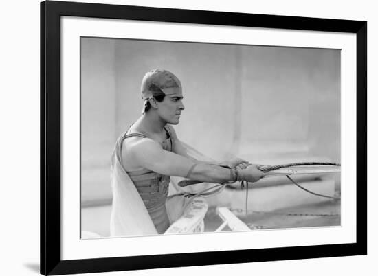 Ben Hur by Fred Niblo with Ramon Novarro, 1925 (b/w photo)-null-Framed Photo