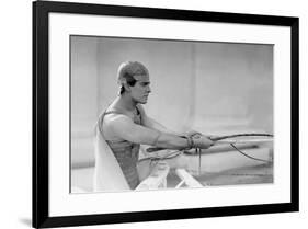 Ben Hur by Fred Niblo with Ramon Novarro, 1925 (b/w photo)-null-Framed Photo