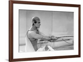 Ben Hur by Fred Niblo with Ramon Novarro, 1925 (b/w photo)-null-Framed Photo