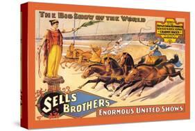 Ben Hur Chariot Races: Sells Brothers' Enormous United Shows-null-Stretched Canvas