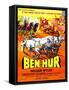 Ben-Hur, Charlton Heston, (French Poster Art), 1959-null-Framed Stretched Canvas