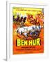 Ben-Hur, Charlton Heston, (French Poster Art), 1959-null-Framed Art Print