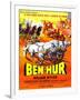 Ben-Hur, Charlton Heston, (French Poster Art), 1959-null-Framed Art Print