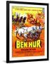 Ben-Hur, Charlton Heston, (French Poster Art), 1959-null-Framed Art Print