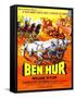 Ben-Hur, Charlton Heston, (French Poster Art), 1959-null-Framed Stretched Canvas