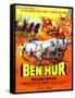 Ben-Hur, Charlton Heston, (French Poster Art), 1959-null-Framed Stretched Canvas