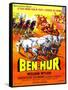 Ben-Hur, Charlton Heston, (French Poster Art), 1959-null-Framed Stretched Canvas