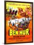 Ben-Hur, Charlton Heston, (French Poster Art), 1959-null-Framed Art Print